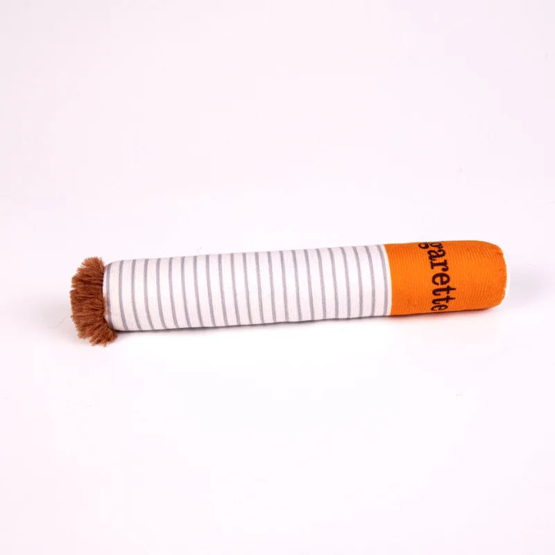 Squeaky Cigarette Dog Chew Toy