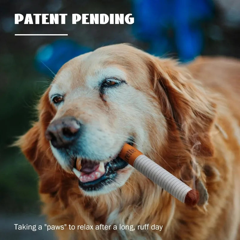 Squeaky Cigarette Dog Chew Toy