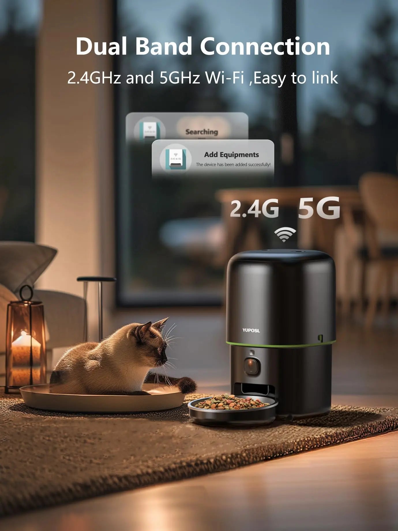 Automatic Smart Cat Food Dispenser with Camera