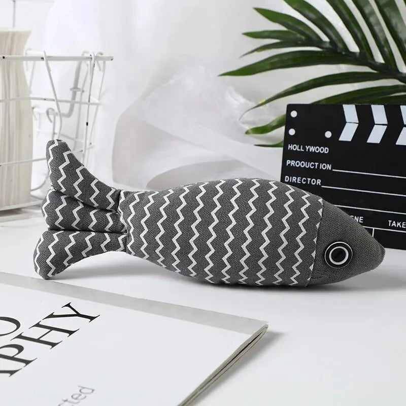 Interactive Fish Catnip Toy for Cats