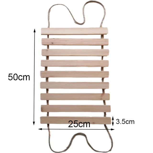Wall-Mounted Activity Cat Wood Sisal Scratcher Furniture
