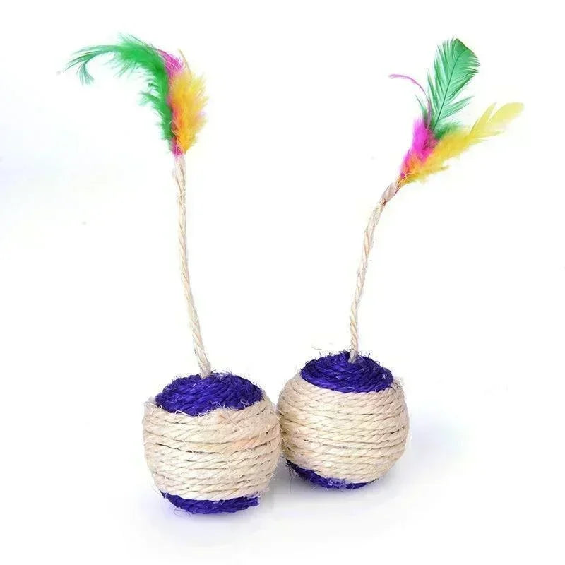 Sisal Interactive Cat Scratching Ball