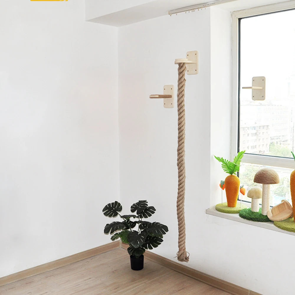 Wooden Wall-mounted Climbing Furniture for Cats