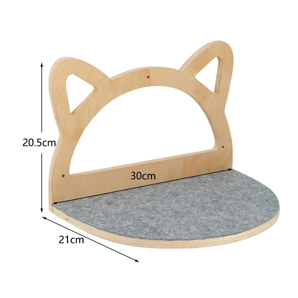 Wall Mount Shelf with Tree Tower