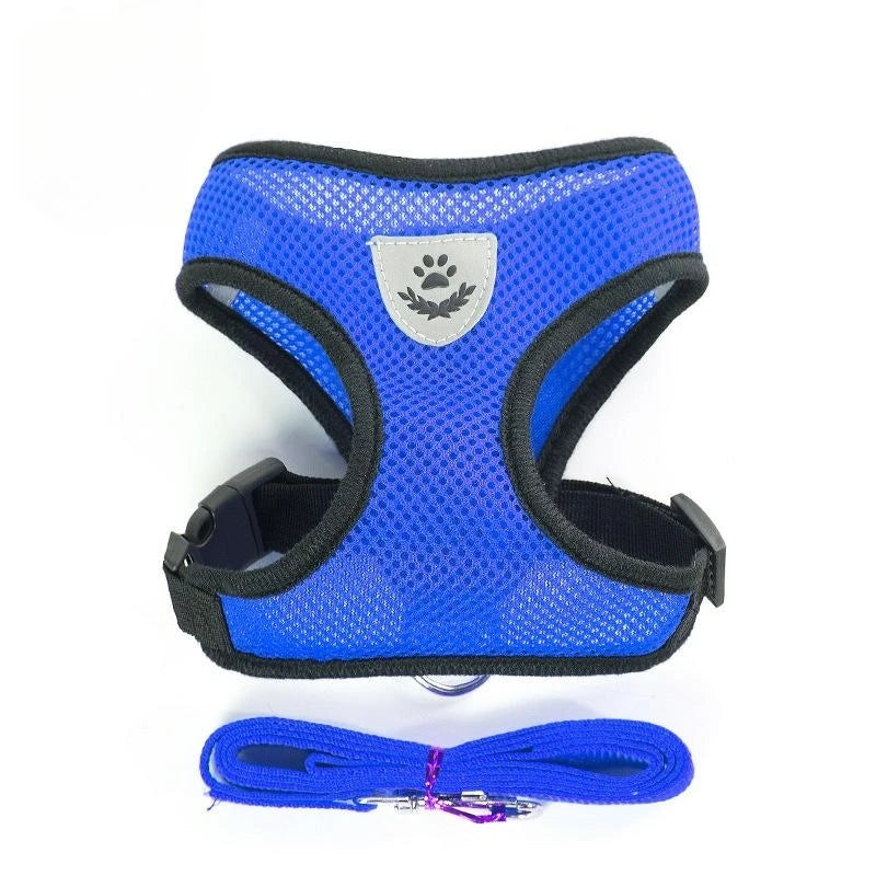 Reflective Mesh Harness & Leash Set