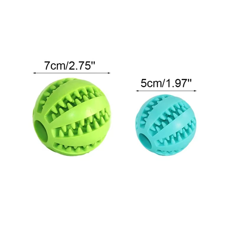 Dog Toy Ball Interactive Rubber Balls Puppy Chewing Toys Pet Tooth Cleaning Ball Cats Pets Food Treat Feeder Silicone Balls Toy