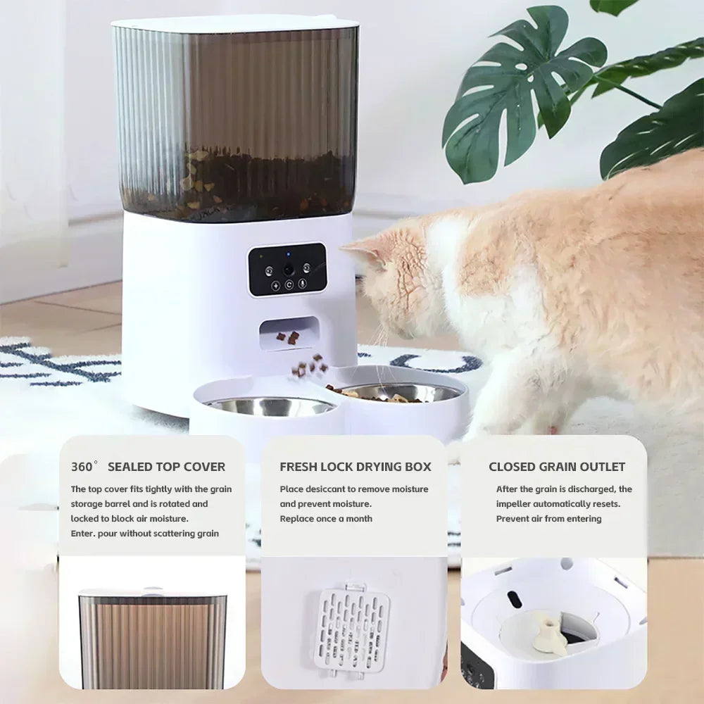 Smart Automatic Pet Feeder with Camera