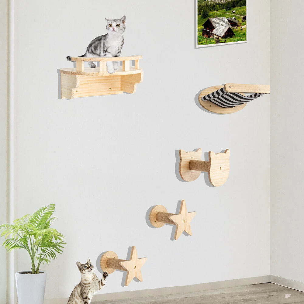 Wall Mounted Climbing Frame for Cats