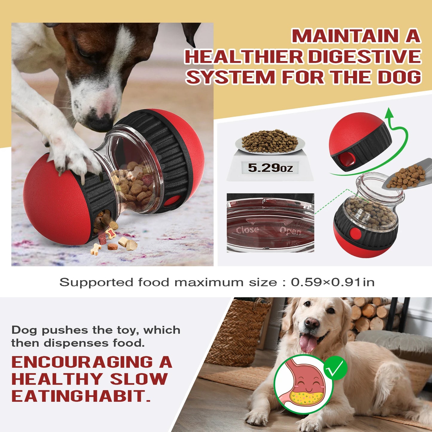 Treat Dispensing Puzzle Toy for Dogs