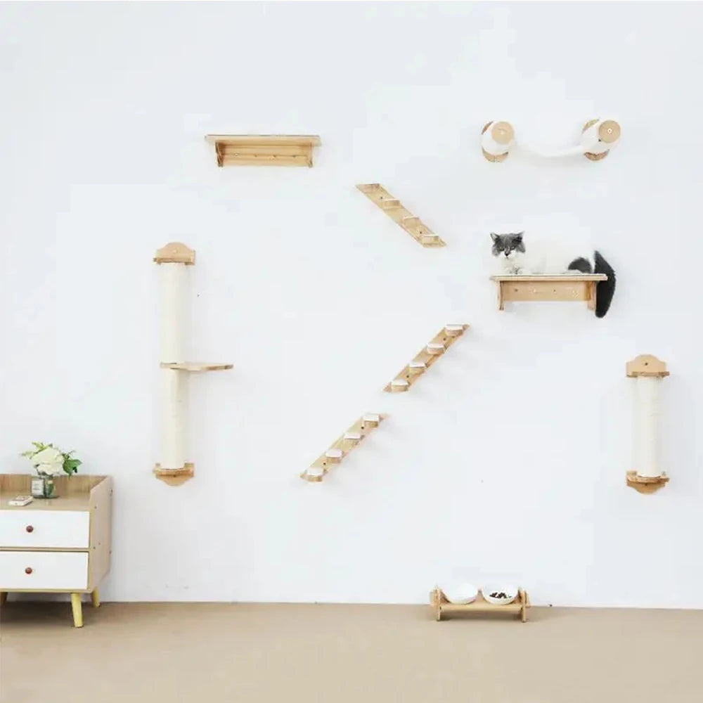 Wall Mounted Climbing Frame for Cats