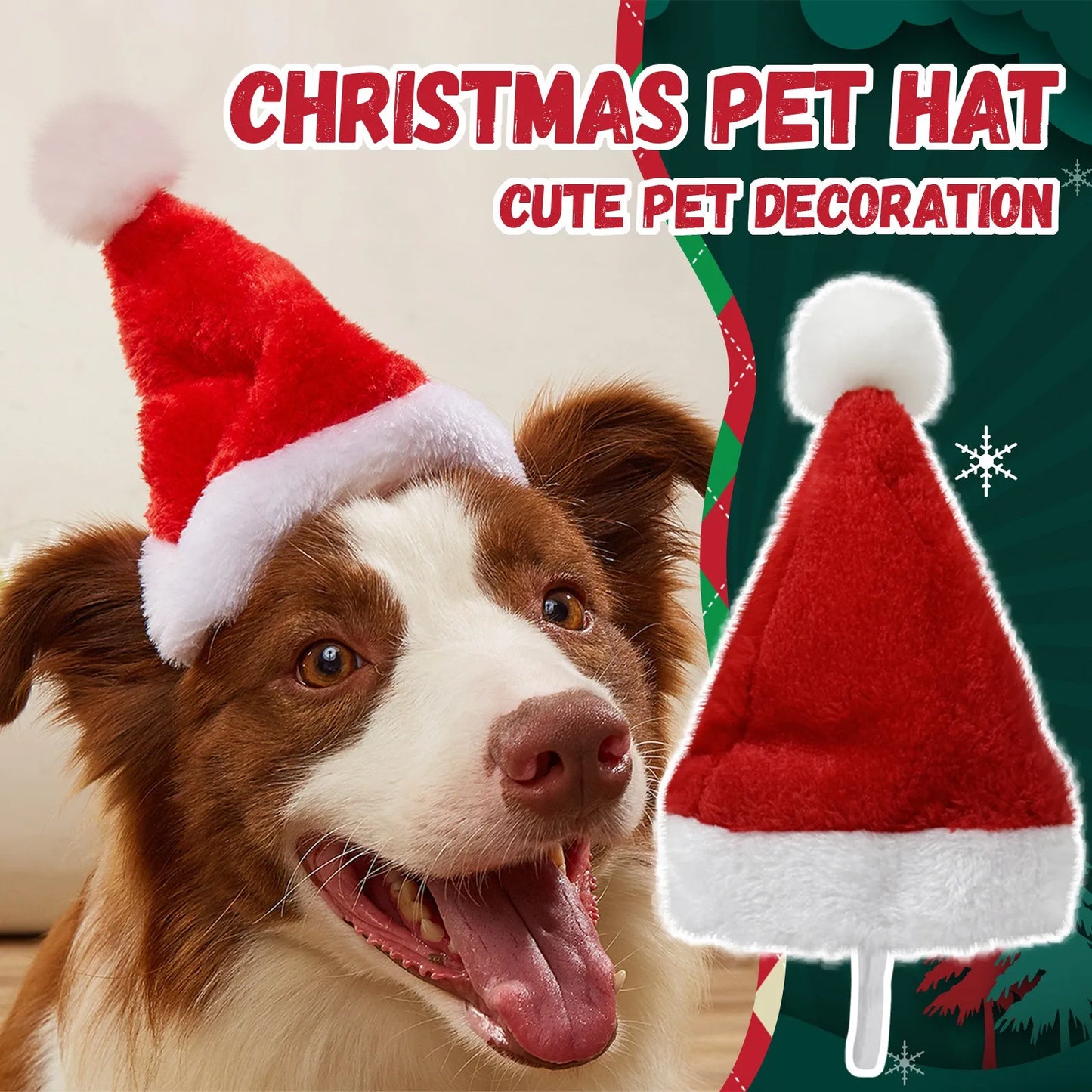 Santa hat for pets