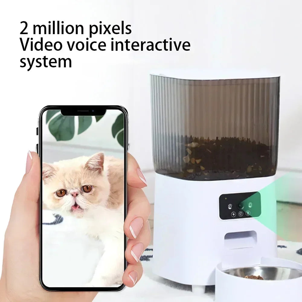 Smart Automatic Pet Feeder with Camera