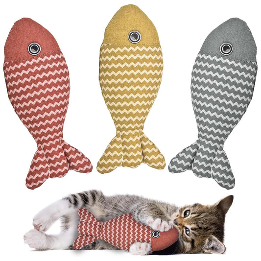 Interactive Fish Catnip Toy for Cats