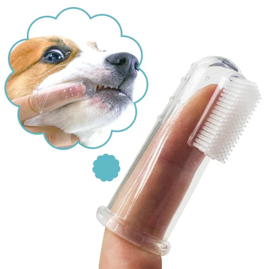 Finger toothbrush for pets
