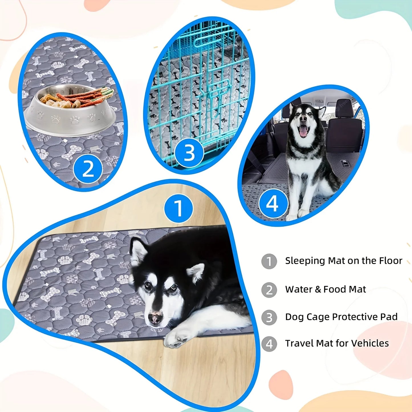 Multi-layer Washable Pet Training Pads