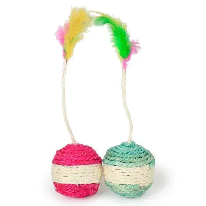 Sisal Interactive Cat Scratching Ball