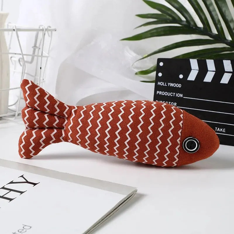 Interactive Fish Catnip Toy for Cats