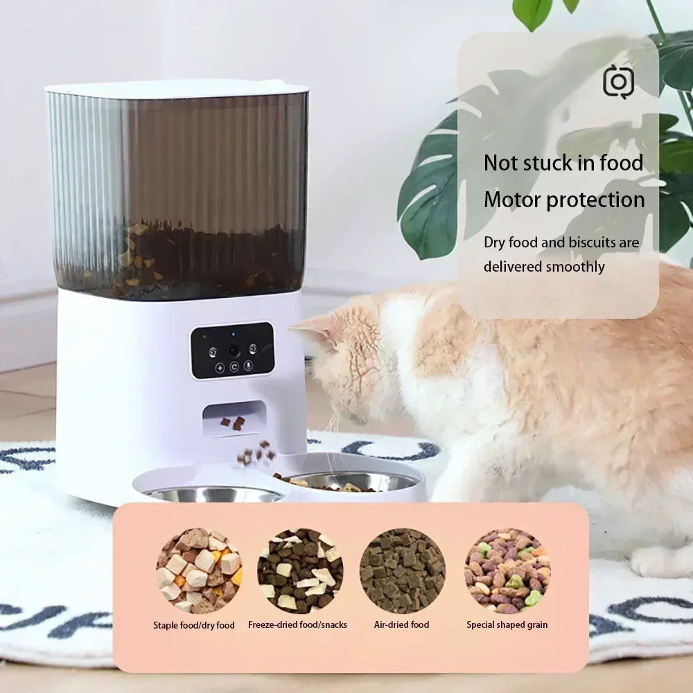 Smart Automatic Pet Feeder with Camera