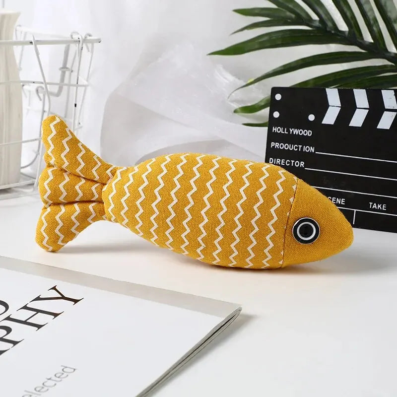 Interactive Fish Catnip Toy for Cats