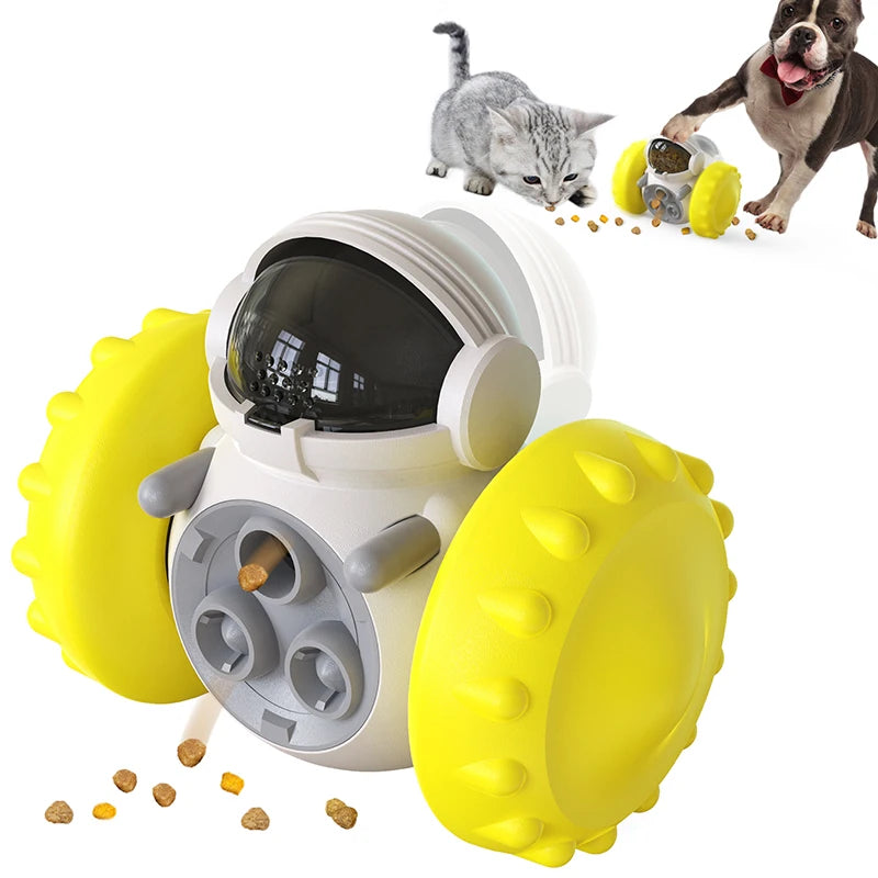 Interactive Tumbler Toy for Dogs - Slow Food Feeder with Dispenser