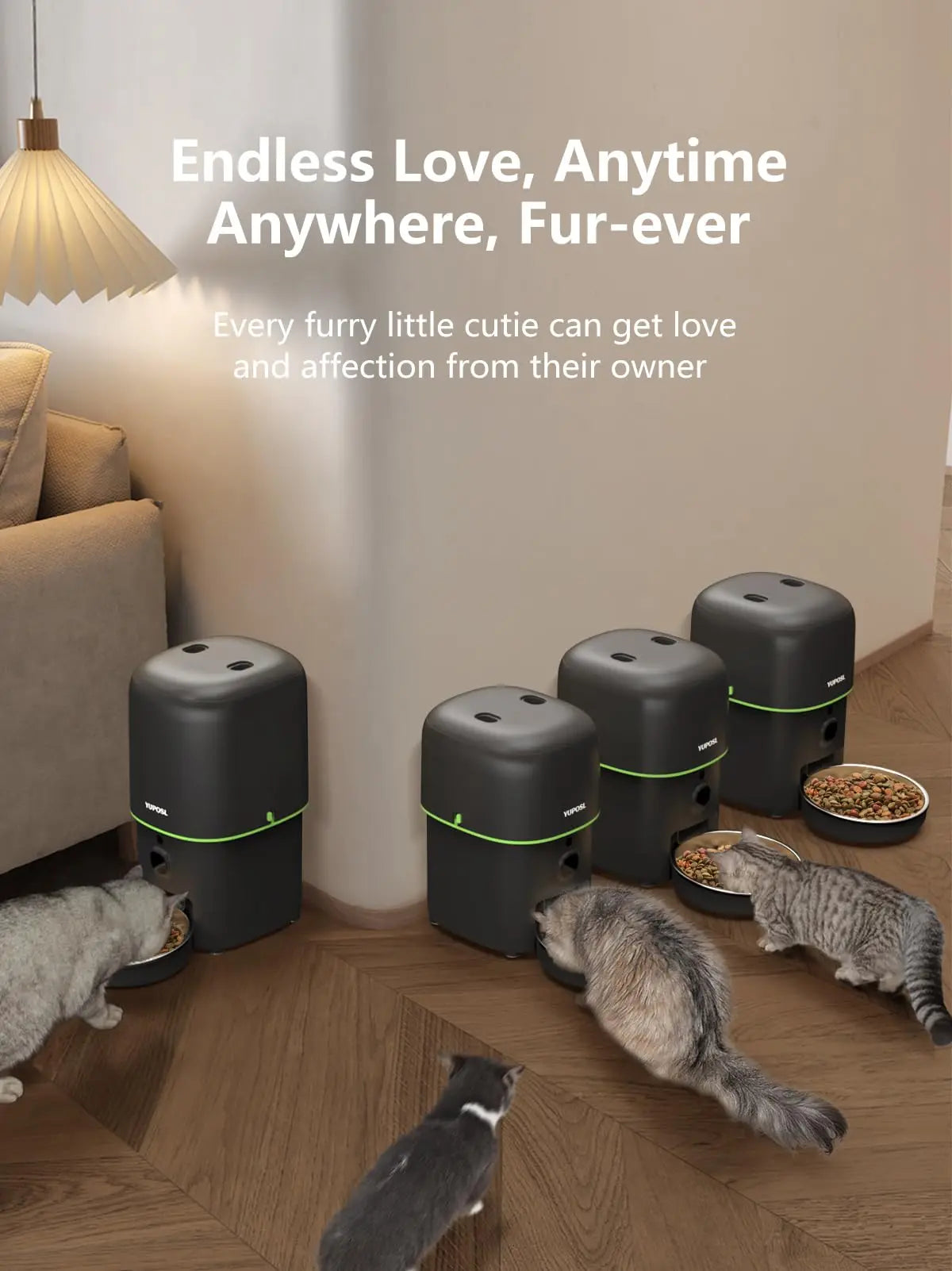 Automatic Smart Cat Food Dispenser with Camera