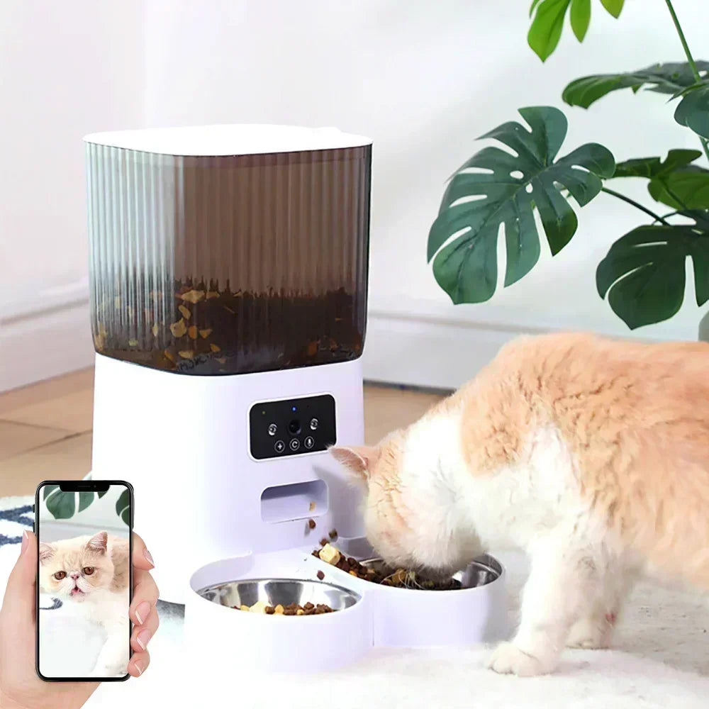 Smart Automatic Pet Feeder with Camera