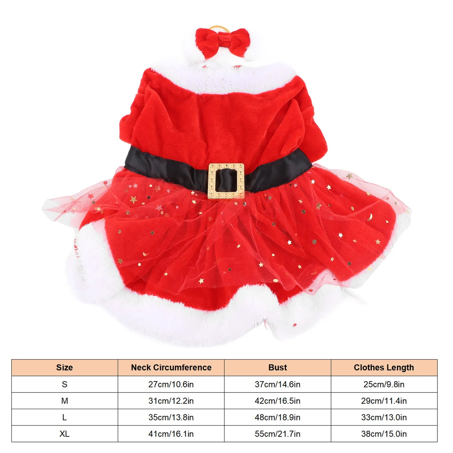 Cute Santa costume for pets
