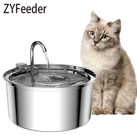 Stainless Steel Automatic Cat Water Feeder