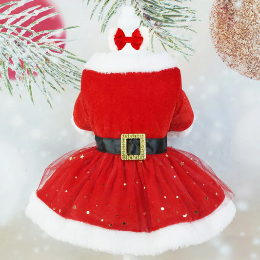 Cute Santa costume for pets